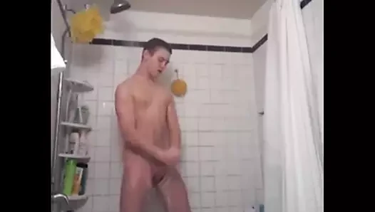 Kılsız ile büyük çük showers ve cums