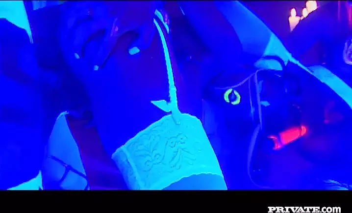 Lisa and Sandra Get Kinky Under UV Light