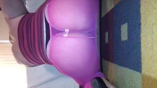 Big Butt Blonde Whooty Pink Leggings Blue Glass Toy Part 1