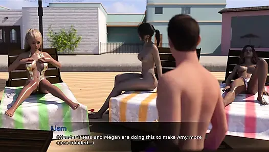 Resort of Temptation 13 I dont think Sadie liked that ive touch the other girls boobs