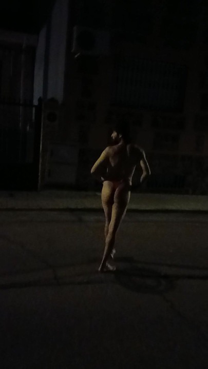 Walking on the street with panties on