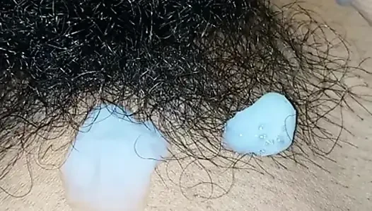 Titreyen yarak crot fışkırtmalı kalın erimiş