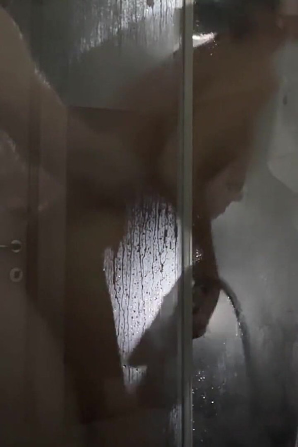 Dick Slipped Into Soapy Vagina of Petite Brunette