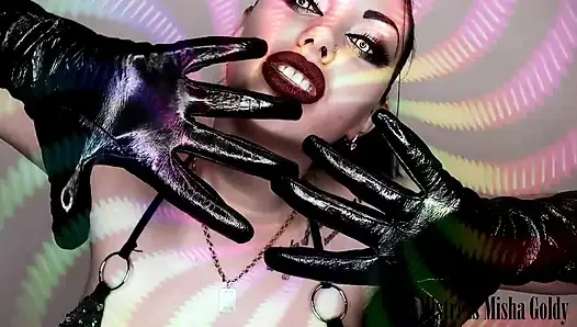 My shiny gloves own you! Strong mind fuck & JOI
