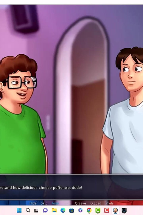 Summertime saga - Johannes and Erik watched Iwanka, Iwanka gave Johannes a blow job on camera