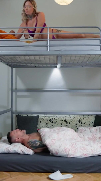 DADDY4K. Woke up her boyfriend while daddy creampie her | Clip 1