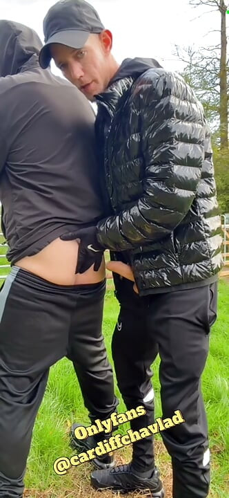 Chav Lad Takes It Bent Over In Public  Bareback Creampie Finish