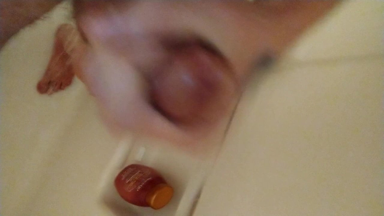 Jerking off in the shower