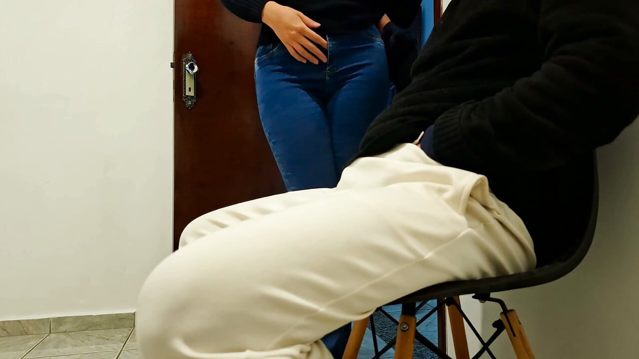 Making Out and Masturbation in Panties at the Office.