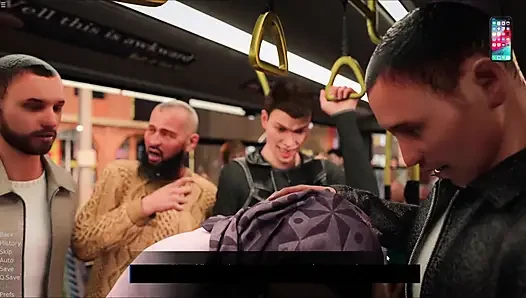 Yasmin Fucked By Group Of Strangers In Public Bus Sex