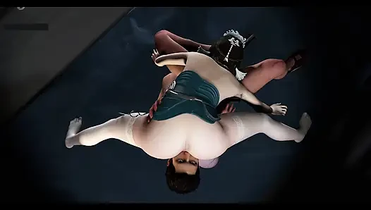Animierte Pixel-Verführung: Göttin in 3D-3D Animation hentai