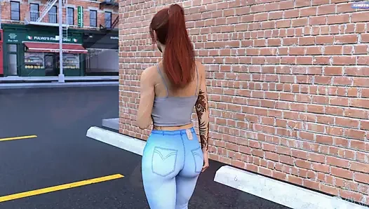 Jake fickt milf college-lehrerin im auto zierliches mädchen alexa beobachtet sie und fingert muschi