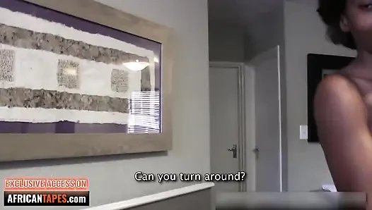 Bu zenci koro kızıyla daha sert oldum... Bütün röportajda daha yüksek sesle inledi