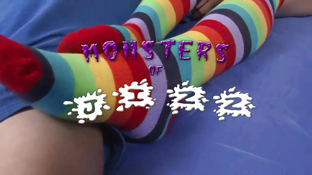 Rainbow Socks Footjob