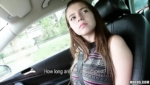 Stranded Teens - Most Girls Would Be Too Shy to Flash a Stranger Their Tits, Not Marina Visconti