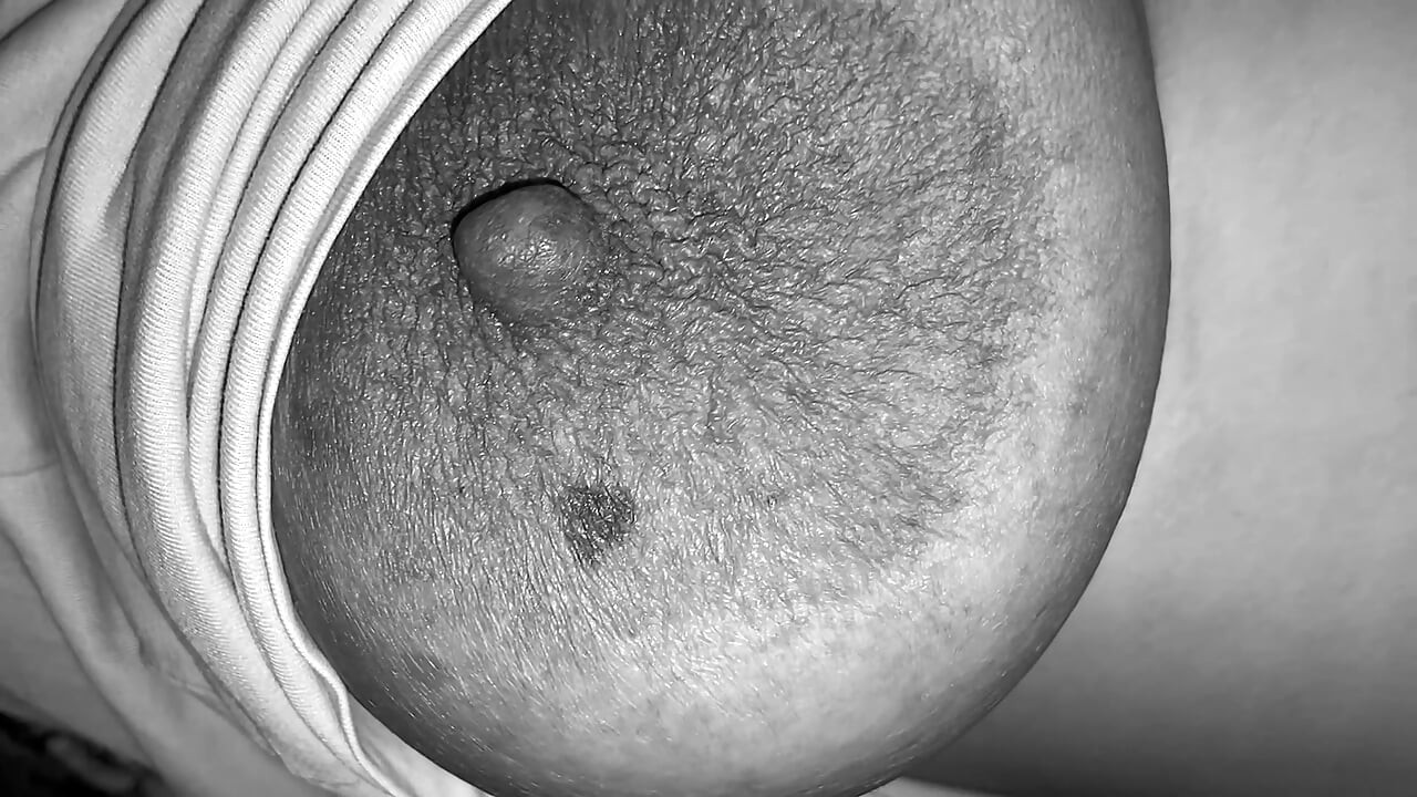 I played with my stepsister's boobs at night