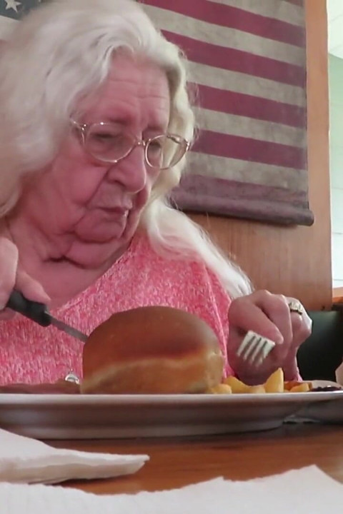 Step mom and I eating
