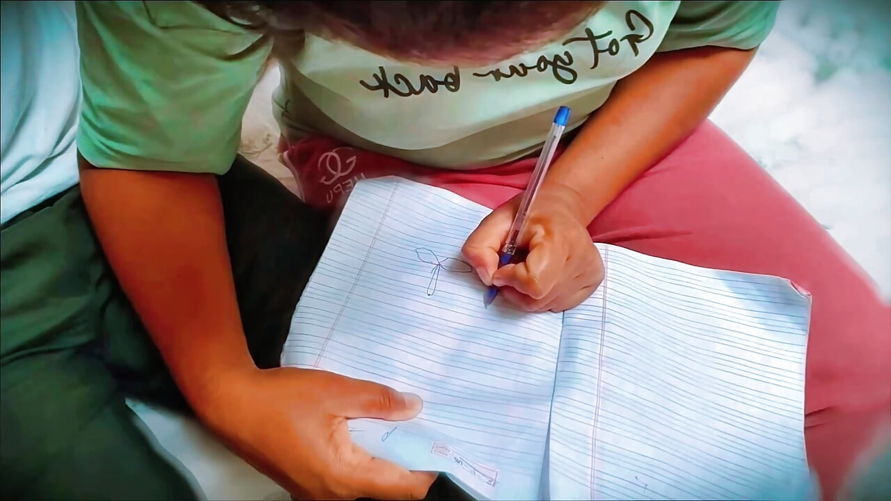 village girl gose to tution but is punished by the teacher for not completing her homework, and Fuck her tight pussy by teacher,