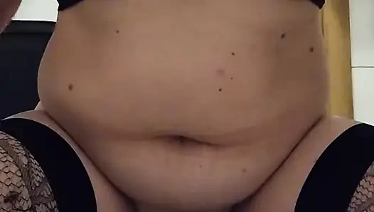 Orgasm control training using a vibrator and a dildo, culminating in an orgasm