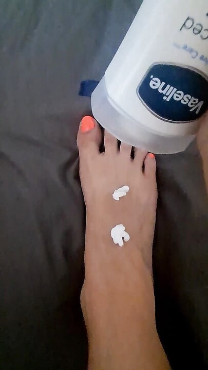 Lotioning up These Feet