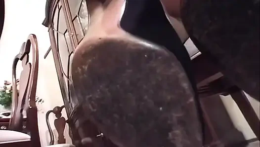 90's Hairy Girl Fetishizes Her Hair