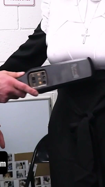 Suspicious Nun Endures A Thorough Cavity Search | Clip 1