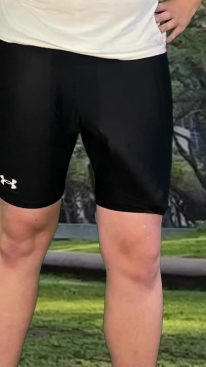 Thrilling moment from "Monster cock cyclist public dick flash cum in tight pants"