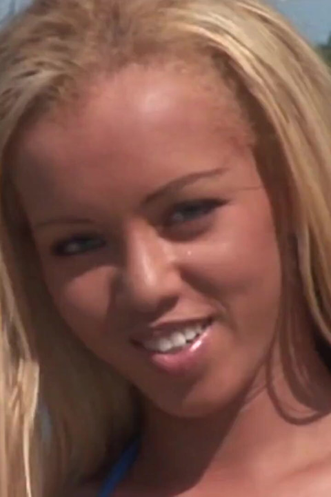 Blonde babe takes 2 dicks