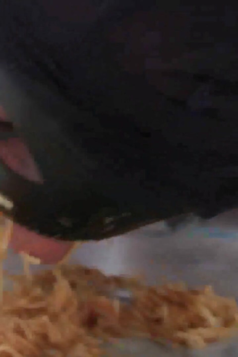 Ebony ordered spaghetti