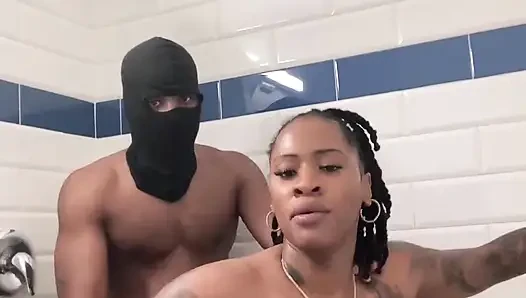 Big titty big booty Sex Goddess gets fuck hard in shower!