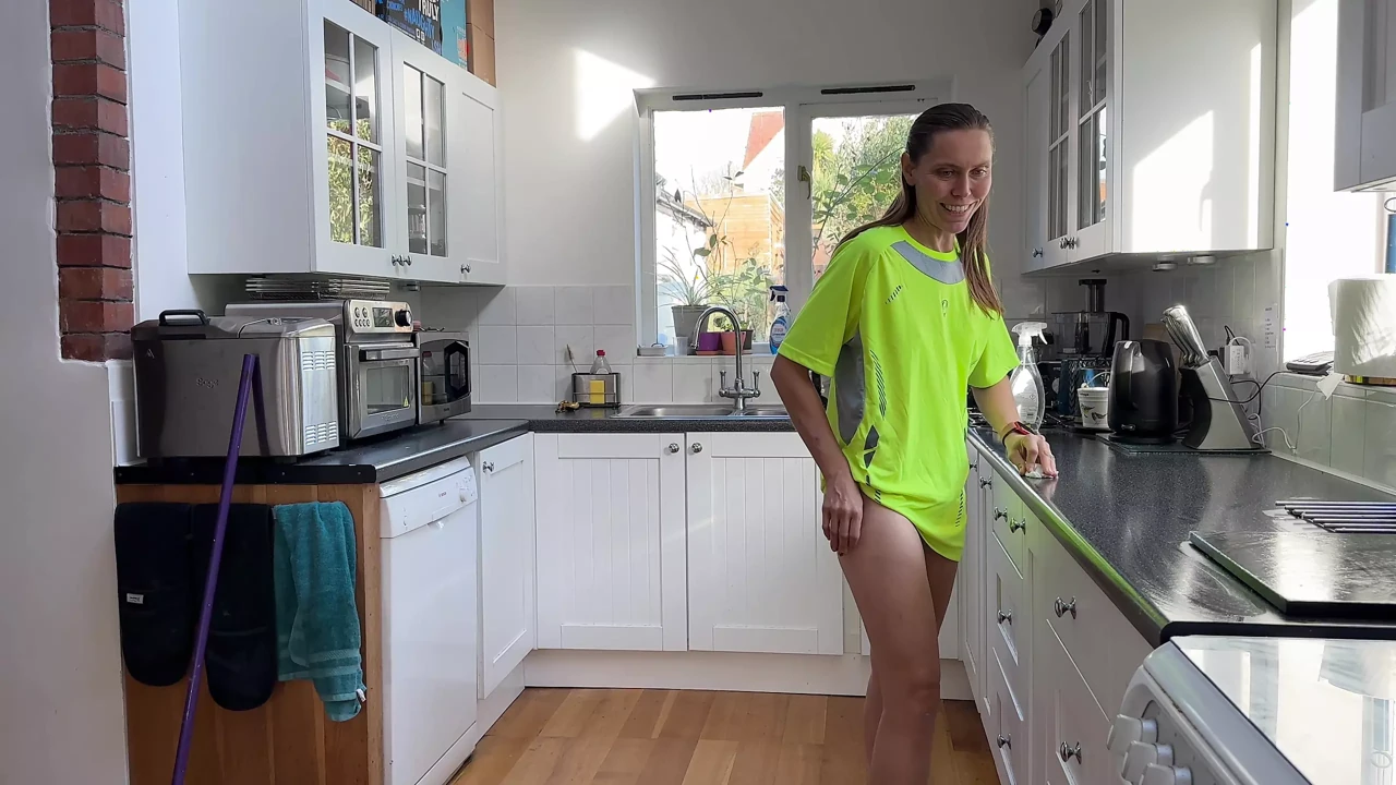 This Housewife Is Only Wearing a T-shirt