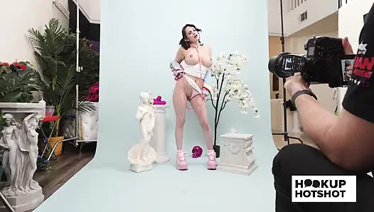 BTS - Aviana Violet Tries On Outfits In A Flirty Backstage Moment!