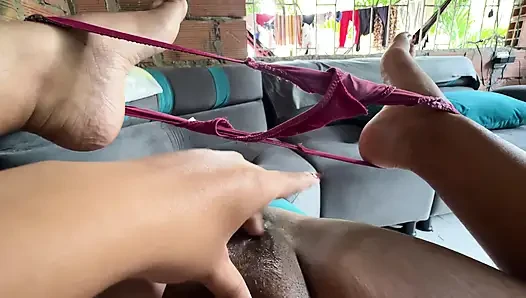 I take advantage of the fact that my parents are not at home to masturbate thinking about my followers