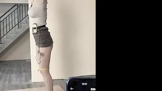 Ol Pad kaki abu-abu tebal menggantung + sengatan listrik + mencambuk