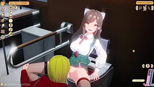HoneyCome - Hedonistic Ashihara - Full sex in the toilet- Uncensored