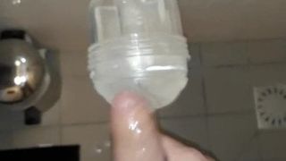 INTENSE FLESHLIGHT FUCKING WITH CUMSHOT