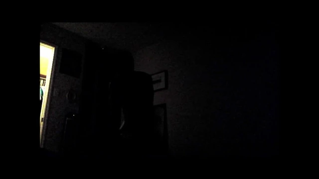 homemade latina in pitch dark room
