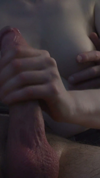 long and sensual handjob of a big juicy cock, I love to caress hard and oiled cocks | Clip 1