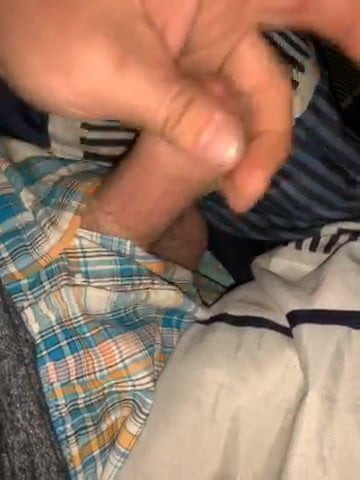 Stroking my dick