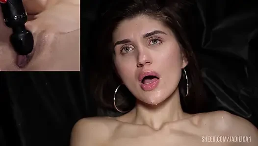 Tight Pussy Gets Lots of Orgasms Playing 1 on 1 with the Camera