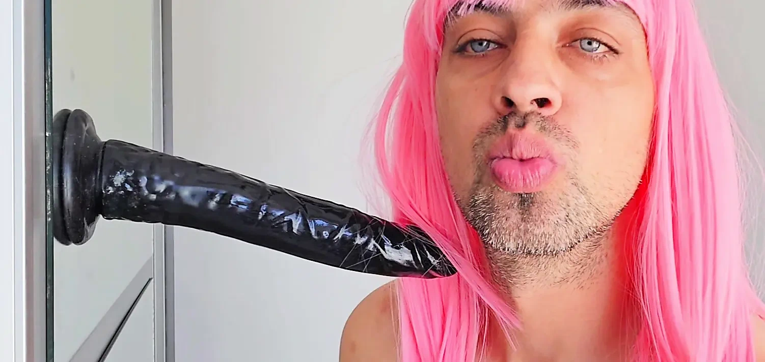 Deeptroath a big black dick 25 cm, fuckkng my neck until i cry