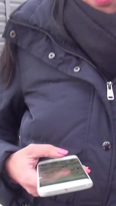 Emotional moment from "GERMAN SCOUT - July Sun (Full Movie) Pickup for Public Casting Fuck"