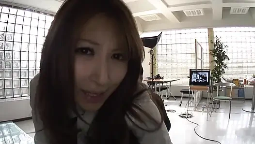 Mature Man and an Office Lady in a Quiet After-hours Encounter