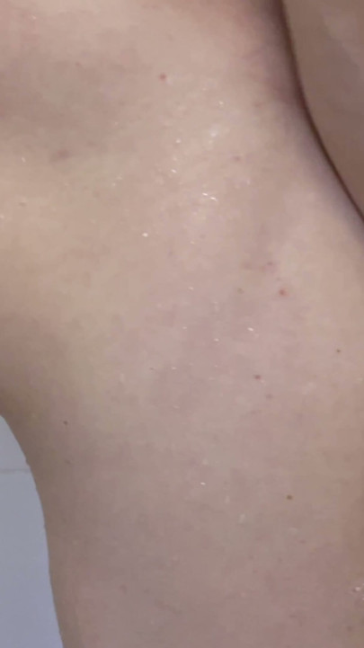 Straight guy has a shower and washes his cock while it gets hard with a anal plug | Clip 1