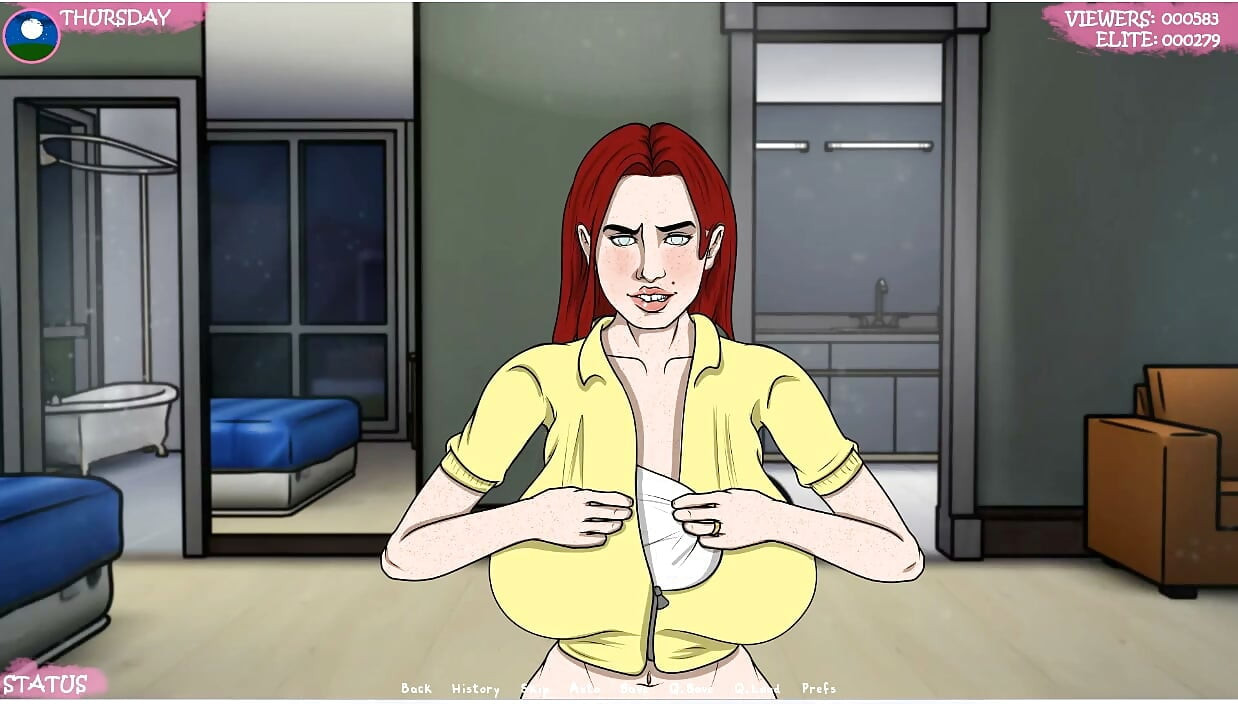 Lust Town - gameplay - Roleplay - Camshow 2- Terdedah dirinya sepenuhnya