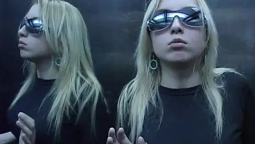 Cute Latina Blonde Vanina Got Her Makeup Ruined with Hot Cum From Two Big Cocks