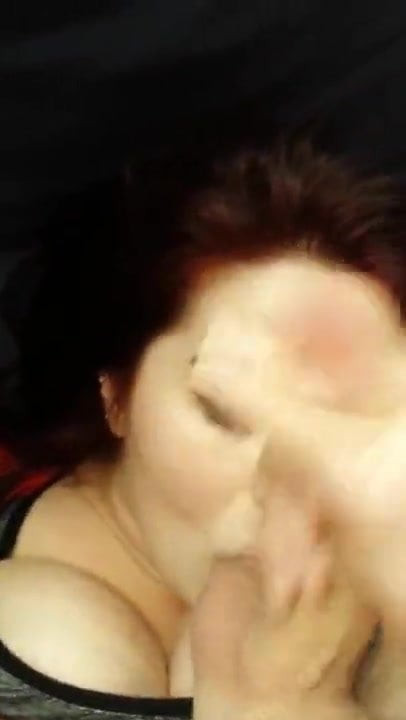 POV - Hot BBW Taking A Cumshot