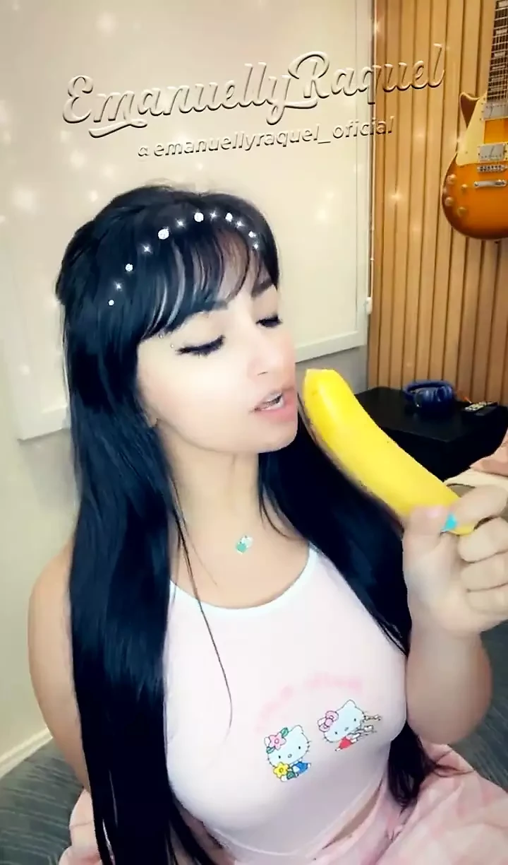 Sensual Eating of A Banana