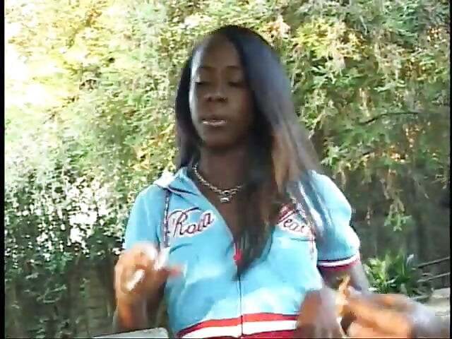 Black beauty rides a huge cock with her tight wet pussy