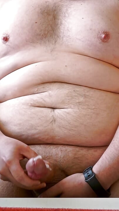 Fat Hairy Chub Masturbating Out Publicly On Cam